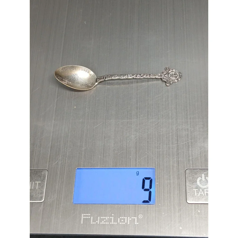 Antique Sterling Seattle Totem Pole Spoon Mt Rainier Bowl Early 1900s